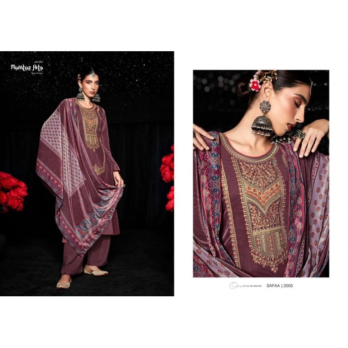 Mumtaz Arts Safaa Velvet Vol 1 Velvet Dress Materials